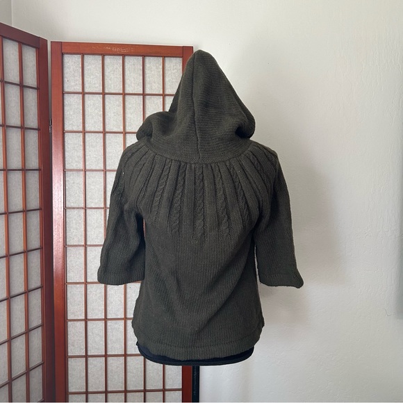 NWT Olive Green Fall ‘07 Millau LF Swing Cardigan Y2K - Picture 4 of 14